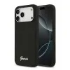 Guess для iPhone 17 Pro Max чехол Liquid silicone Gold metal logo & Camera Hard Black (MagSafe)
